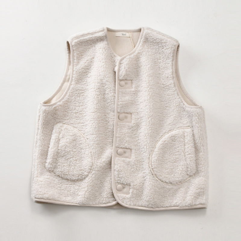 【秋新作】秋冬ボアベスト M0008