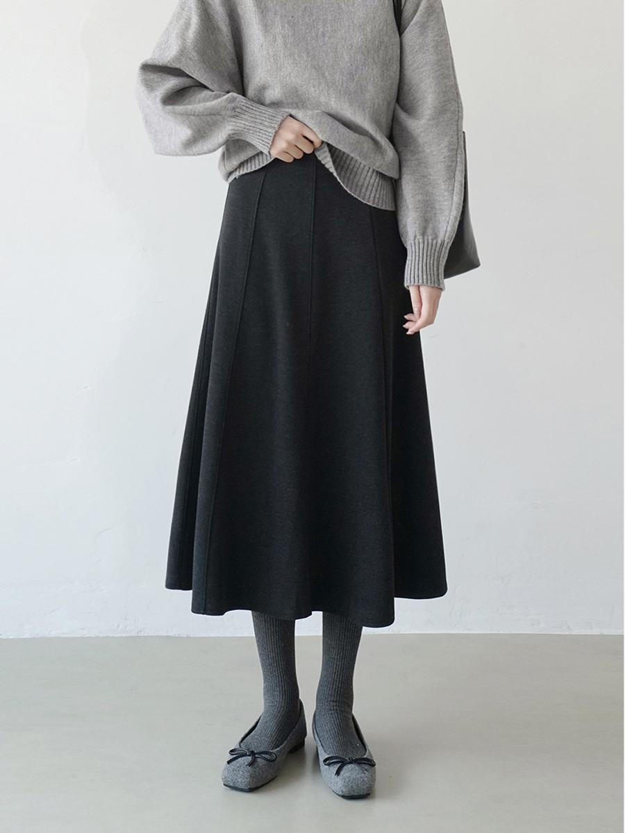 ウールフレアスカート M00054