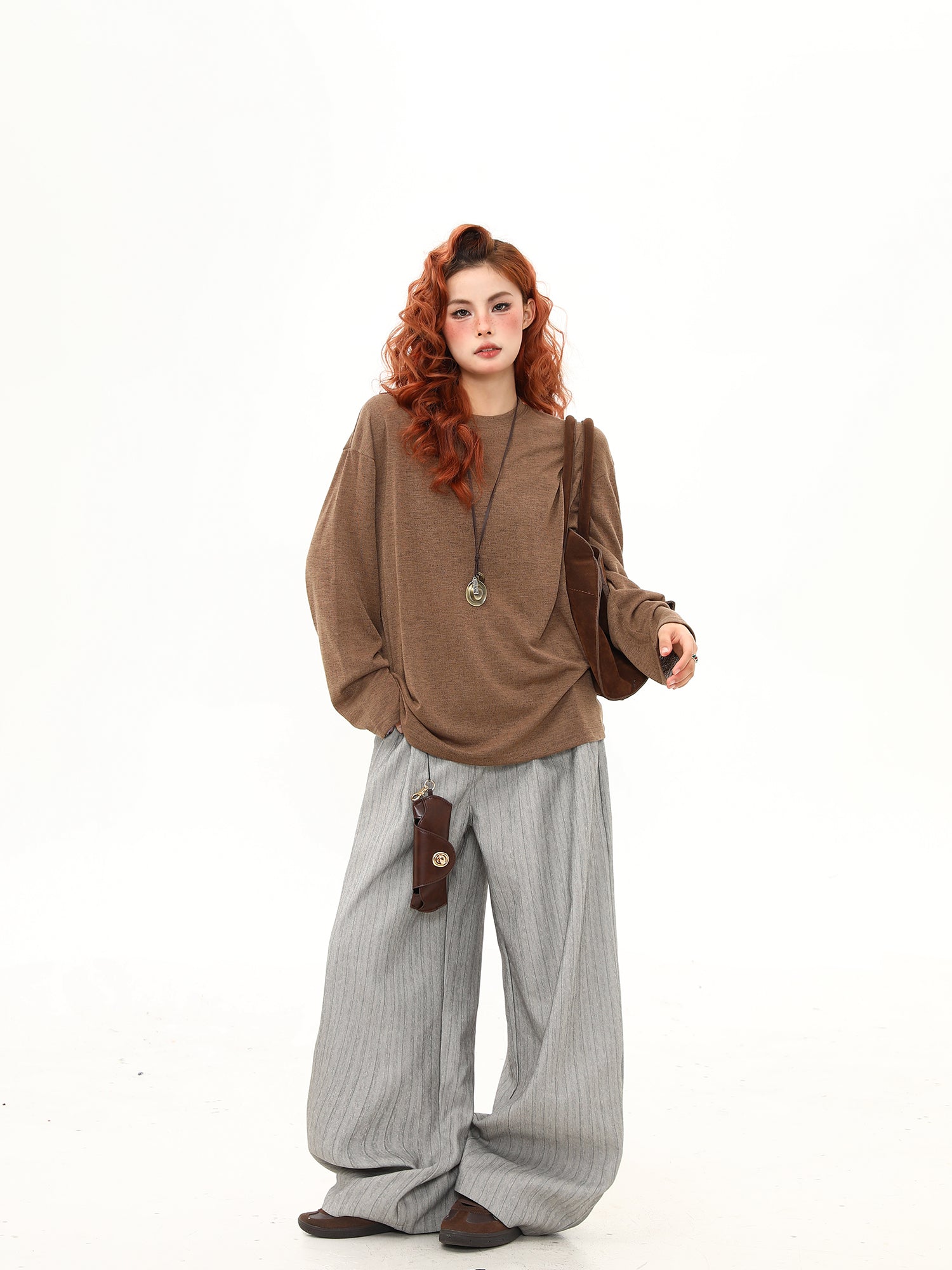 リネン ドレープ感 長袖 M00094