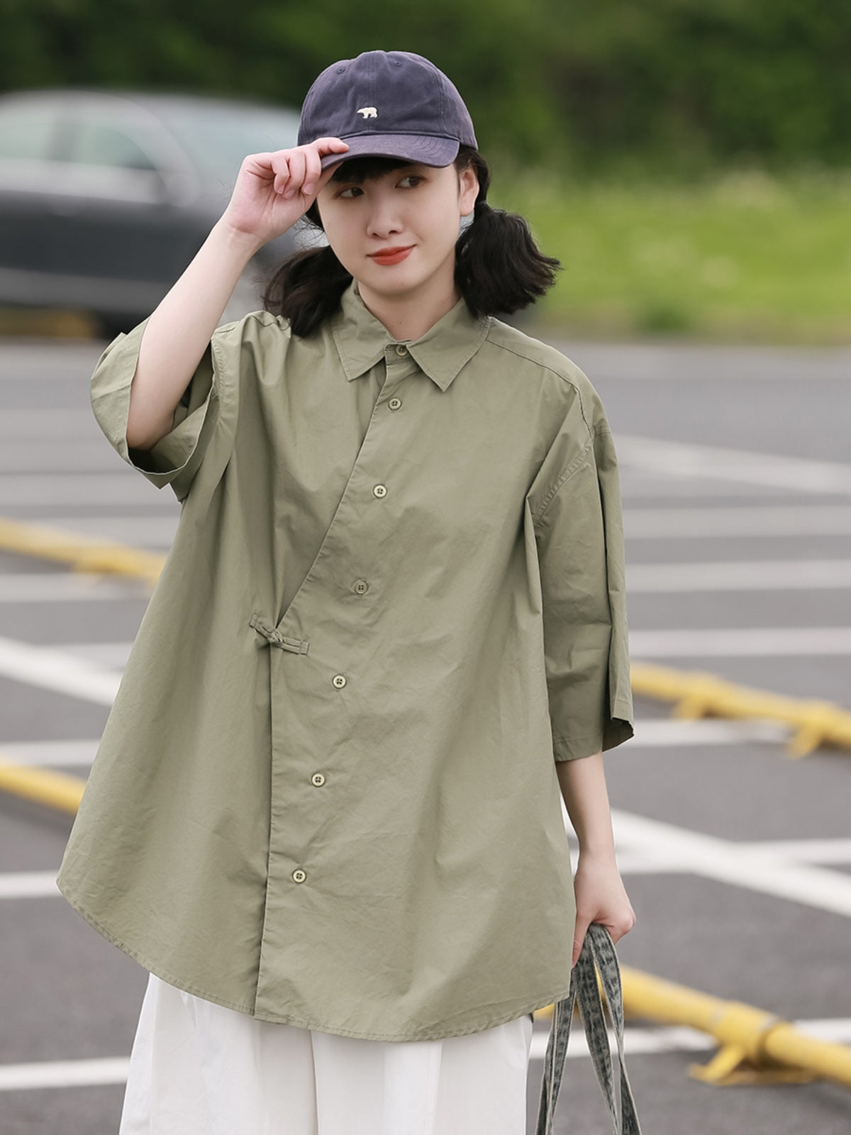 チャイナボタンシャツ M00029