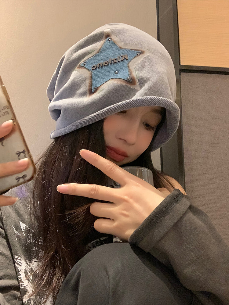 スター柄スラウグーンキャップ M00097