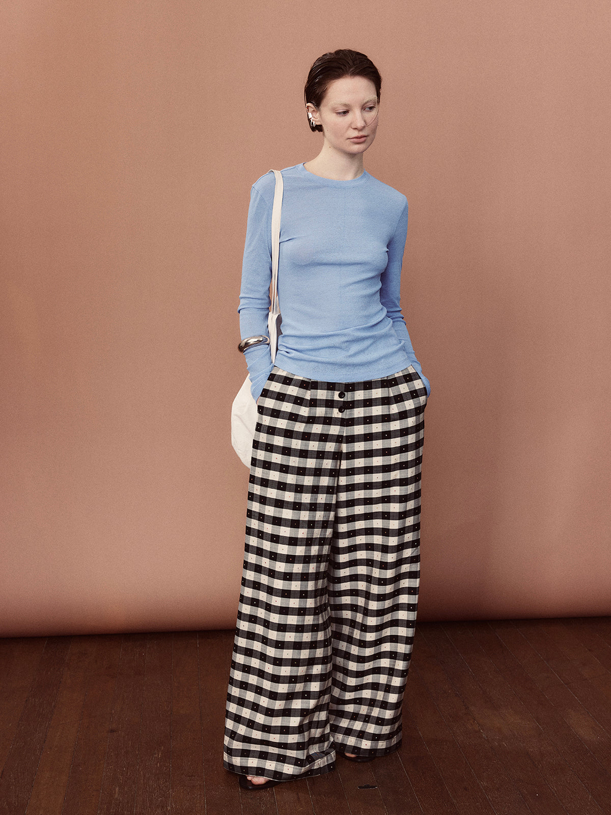 ベーシック長袖カットT M00019