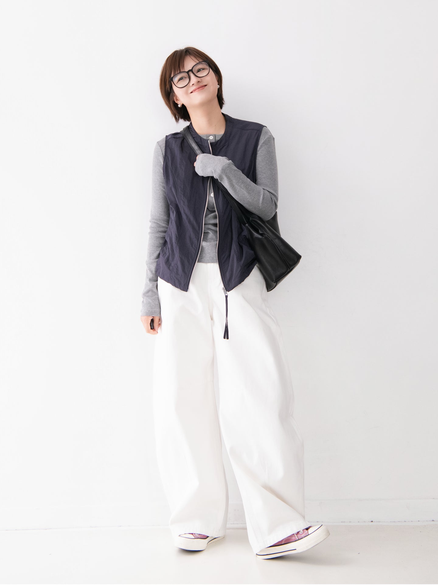 ストレッチコットンクルーネックT  M0007