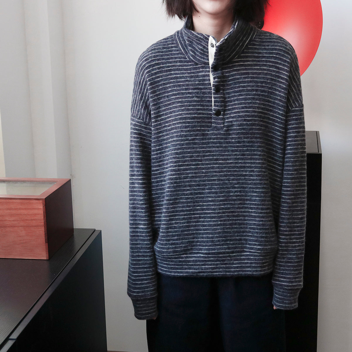 フリースハイネックスウェット M00028