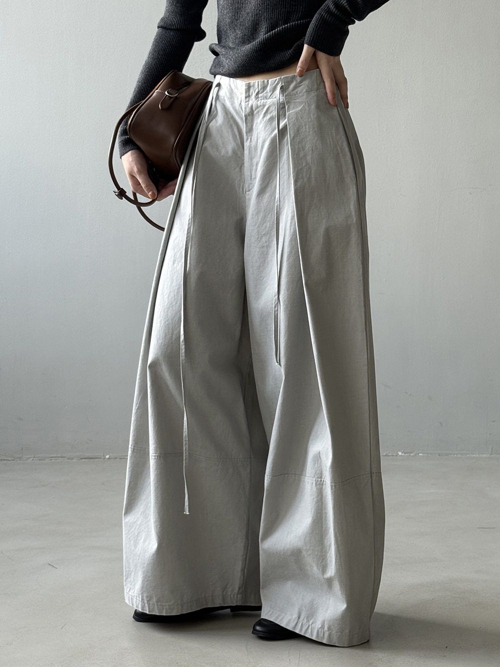カットデザインワイドパンツ M00015