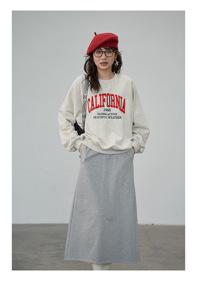 刺繍 ルーズフィット パーカー M00061