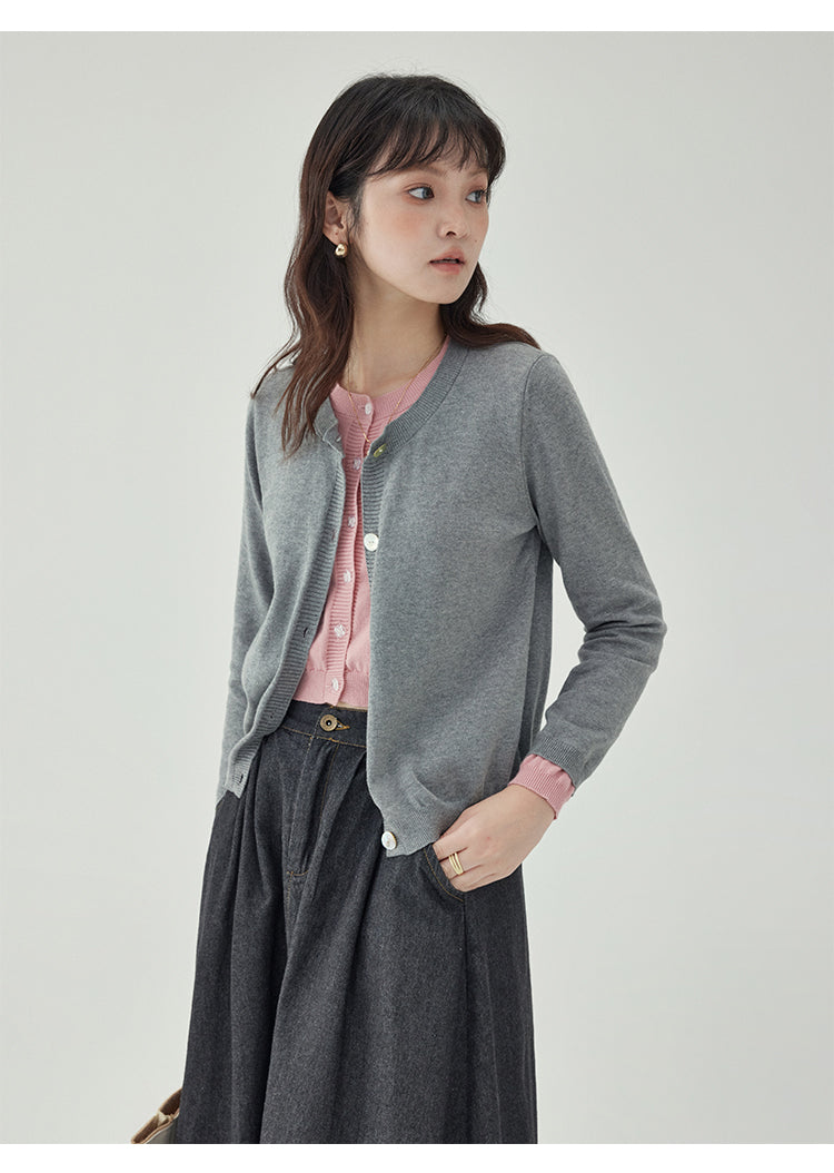 レイヤード風カーディガン M00012