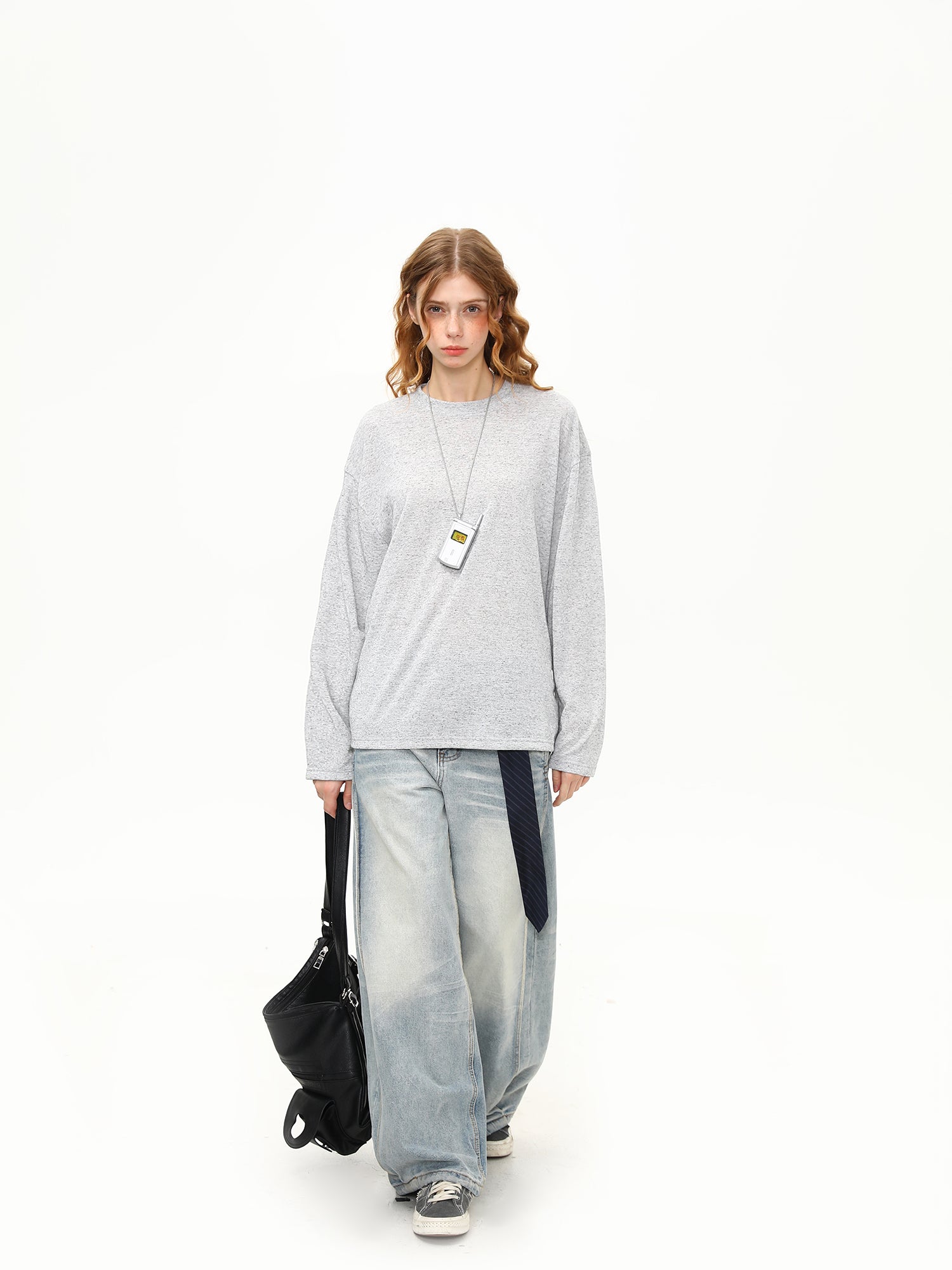 リネン ドレープ感 長袖 M00094