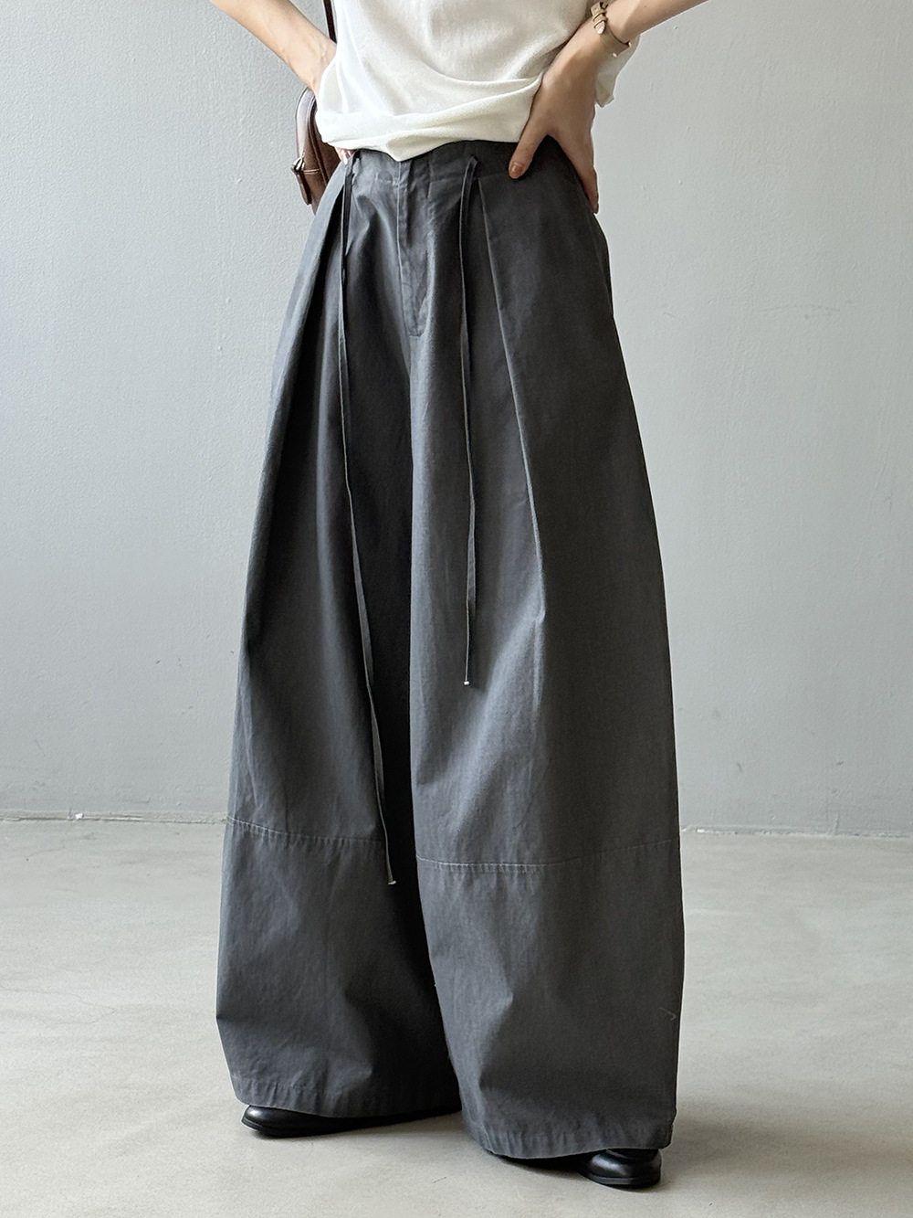 カットデザインワイドパンツ M00015