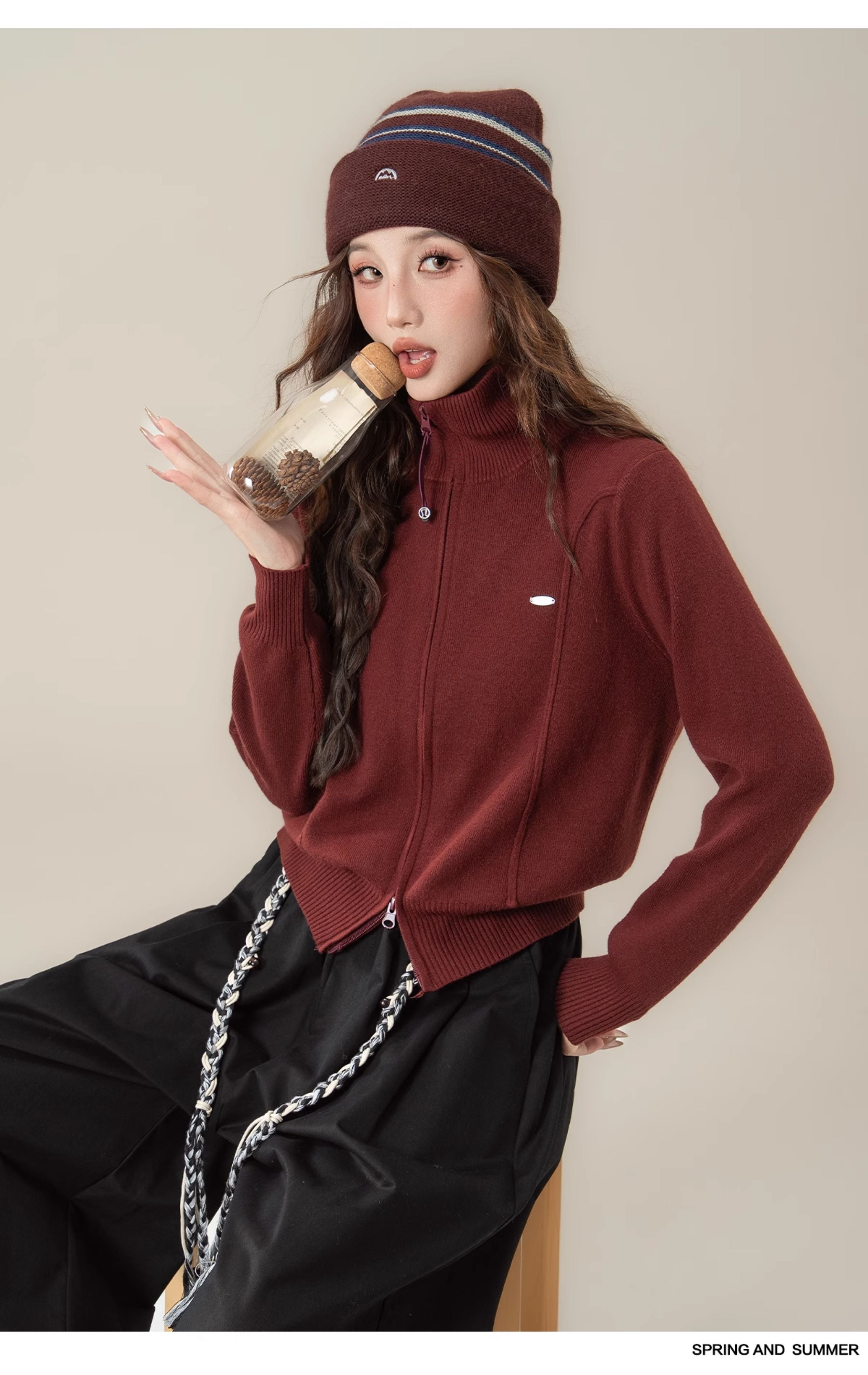 ニットカーディガン M00076