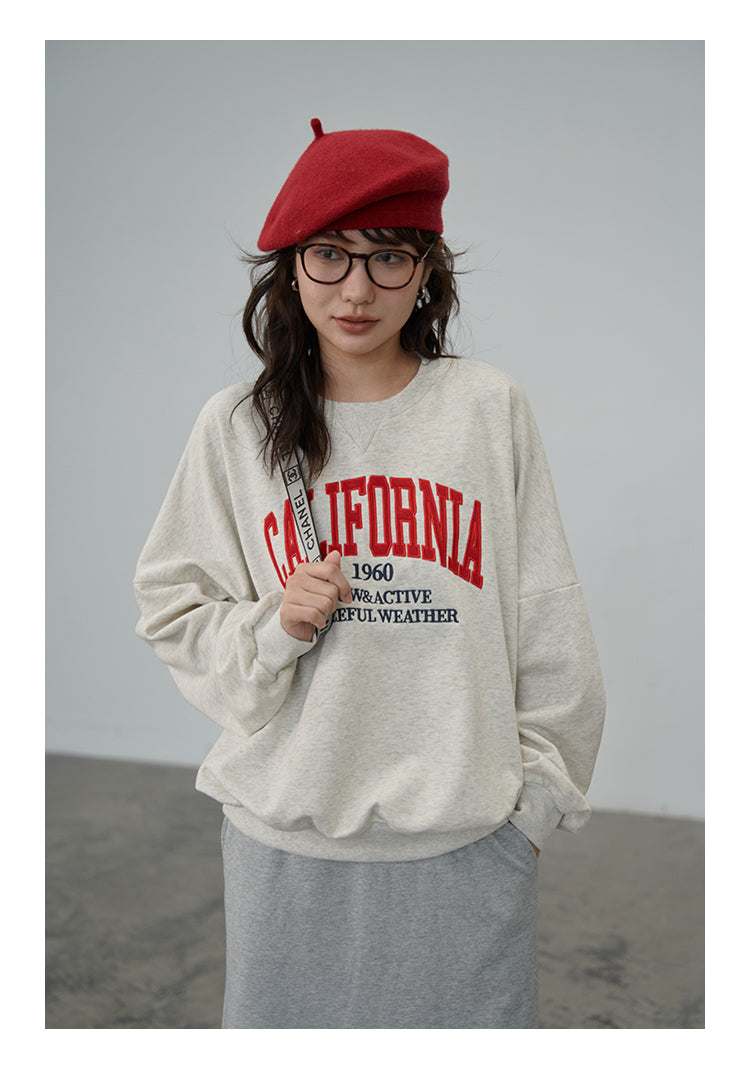 刺繍 ルーズフィット パーカー M00061