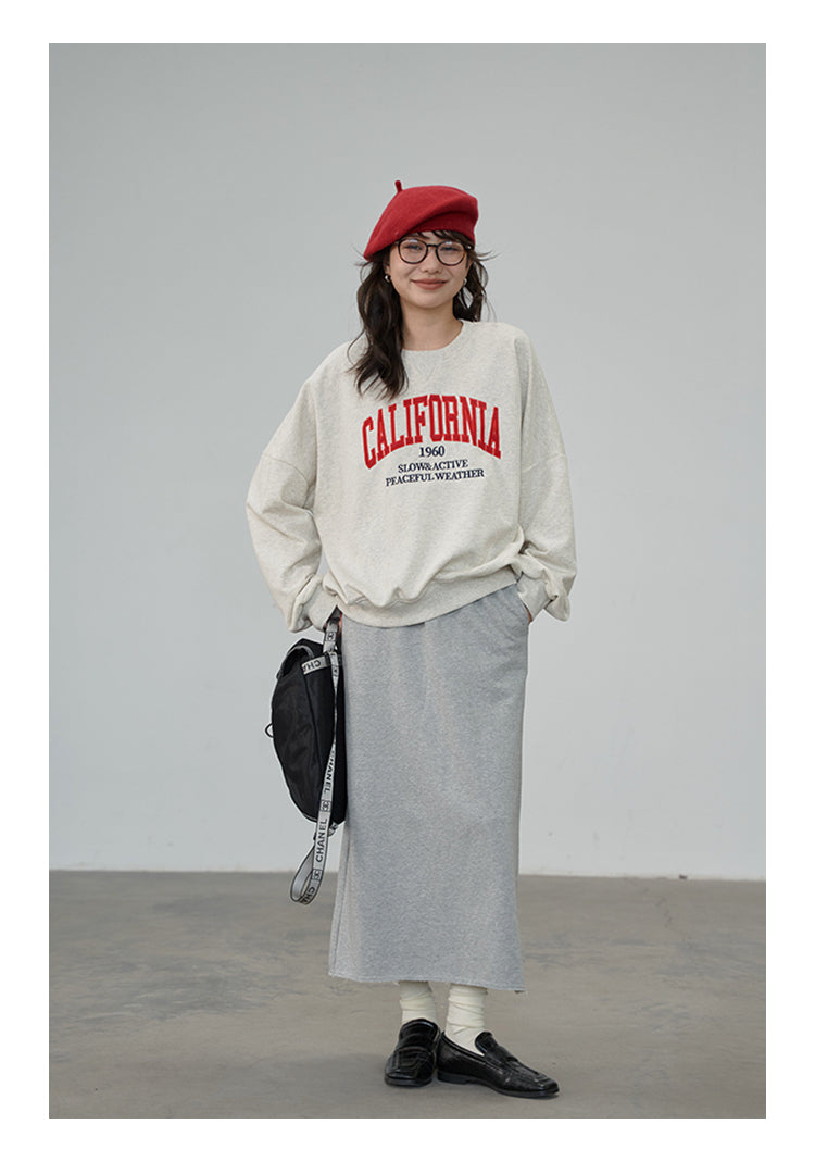 刺繍 ルーズフィット パーカー M00061