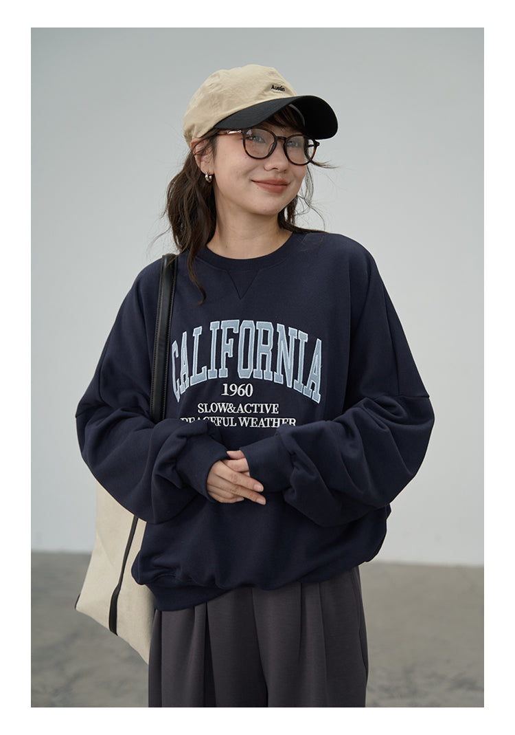 刺繍 ルーズフィット パーカー M00061