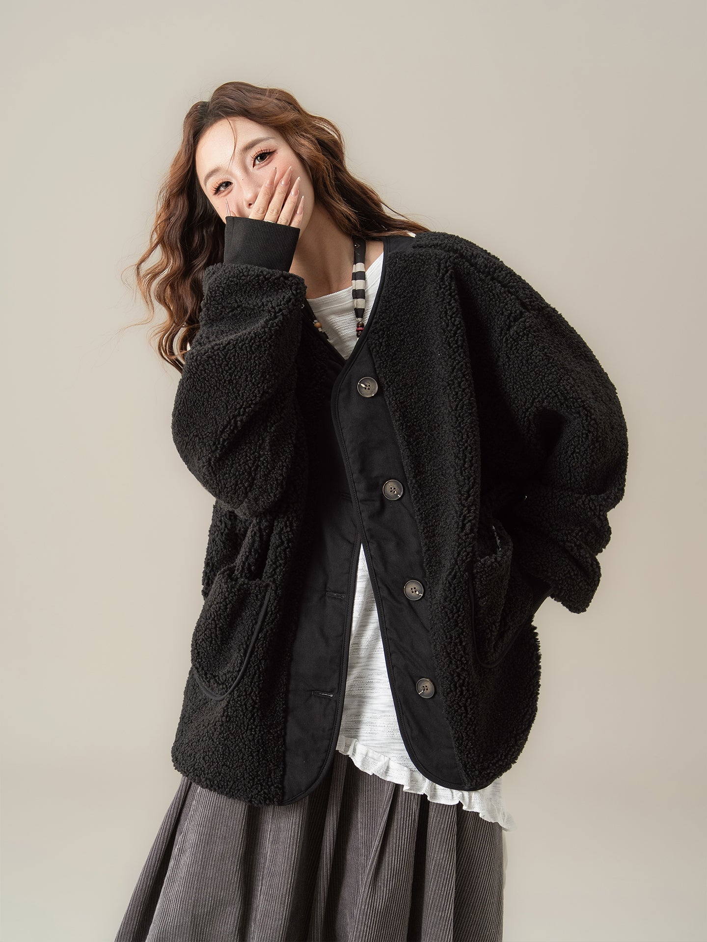 ラムズウール コート M00074