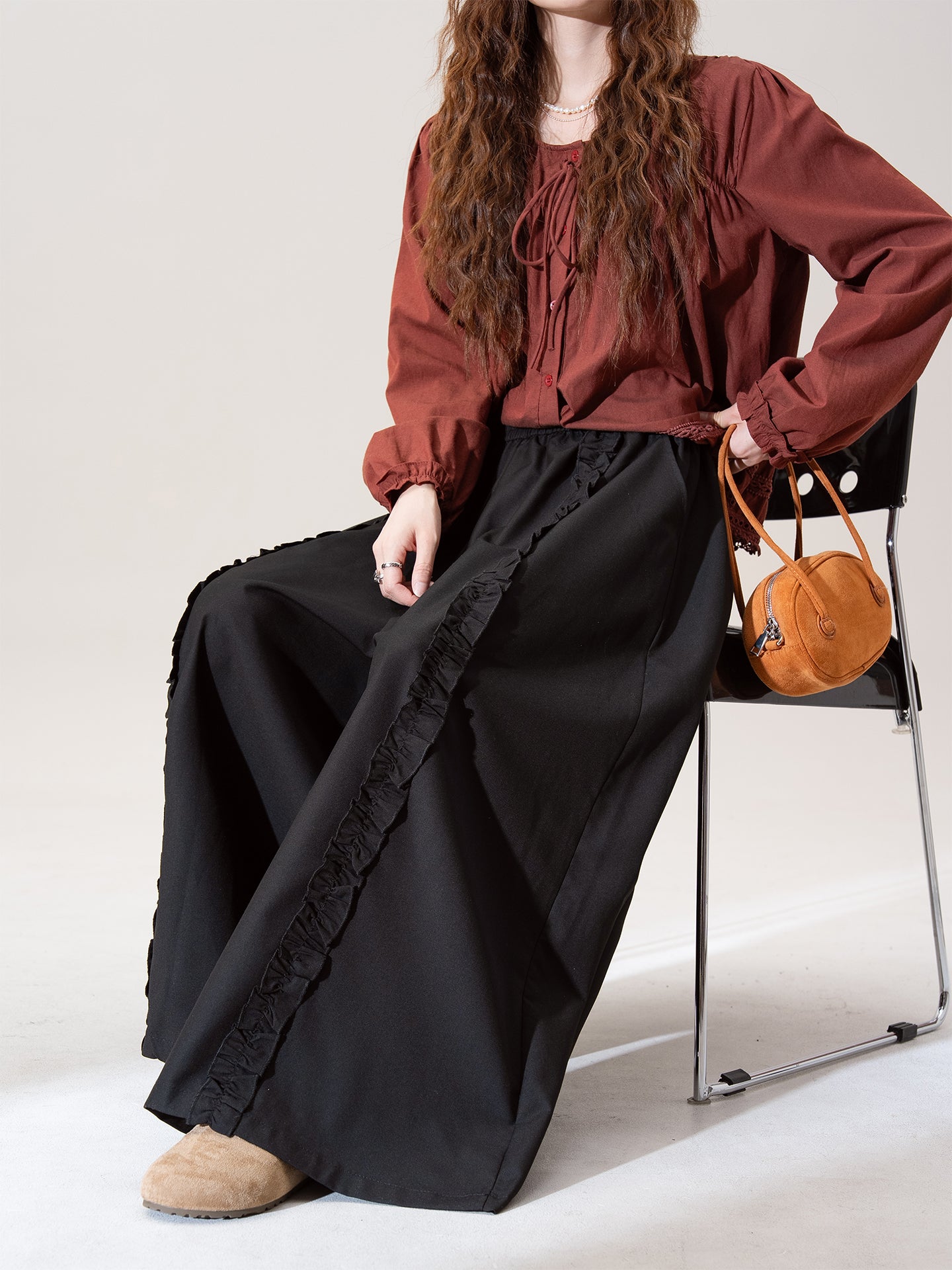 ロング スカートパンツ M00087