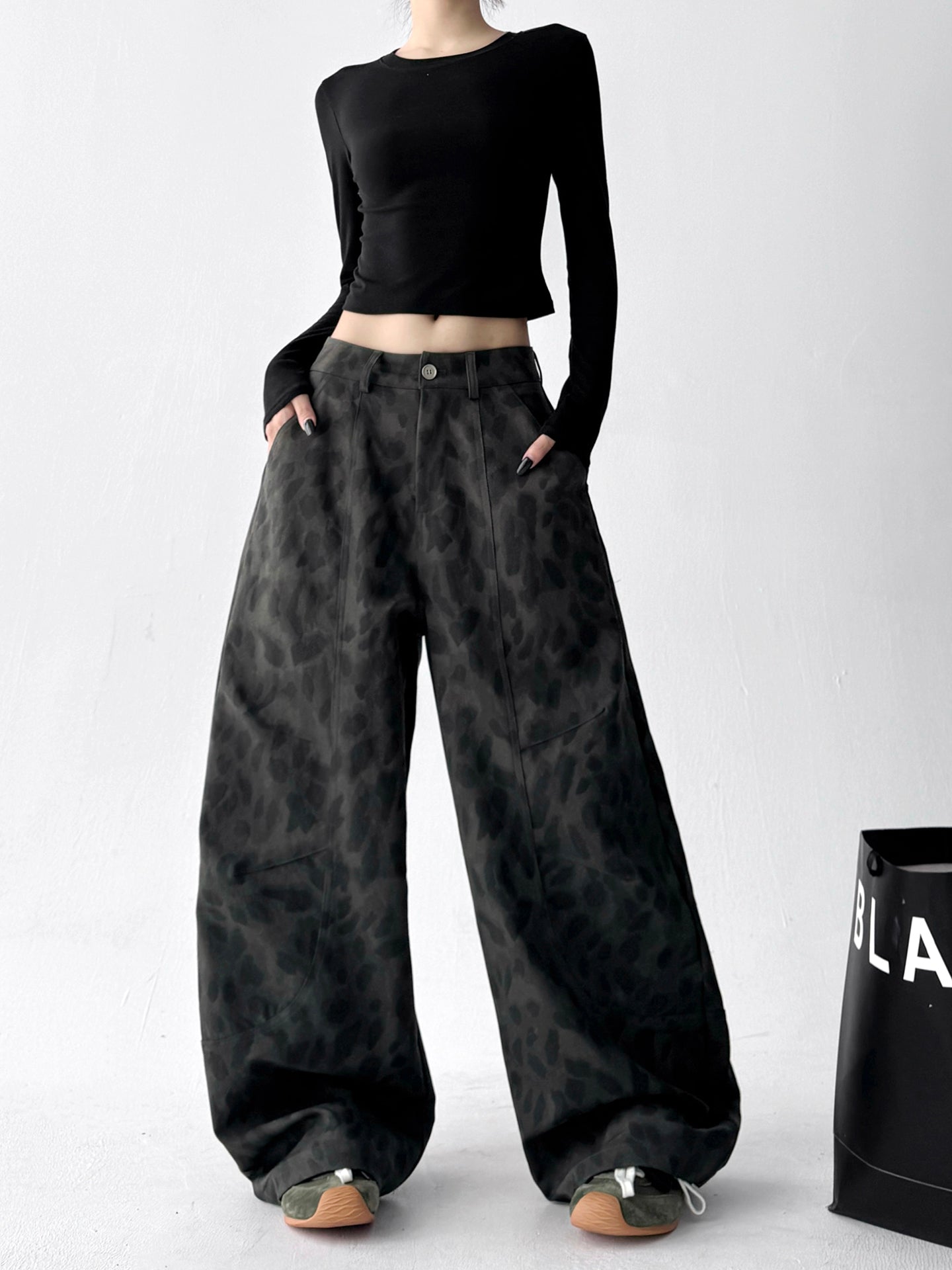 ワイドレグ カジュアルパンツ M00101