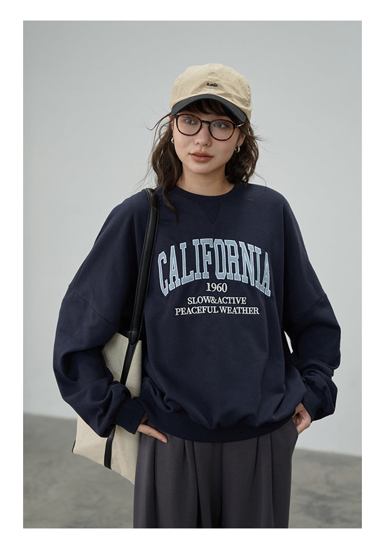 刺繍 ルーズフィット パーカー M00061