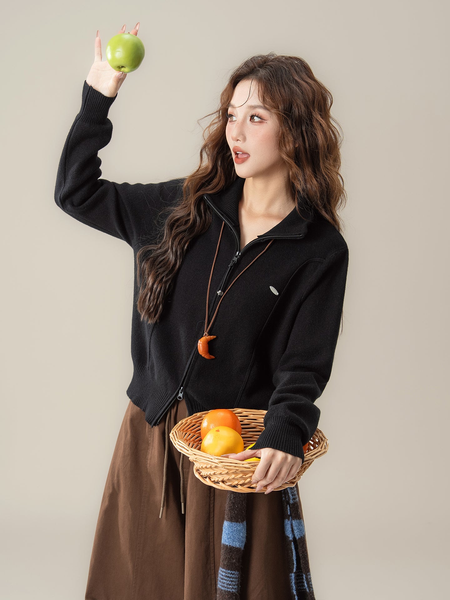 ニットカーディガン M00076