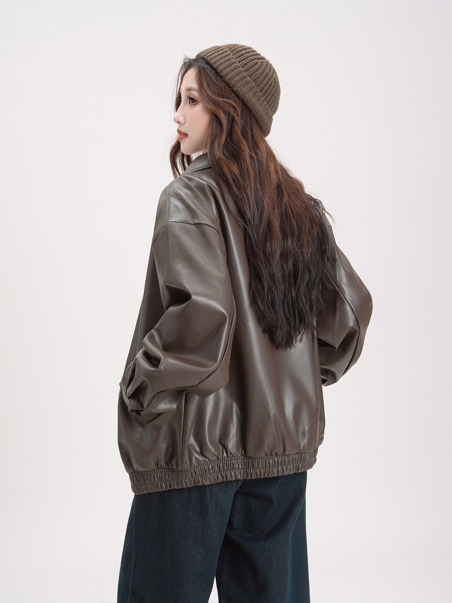 レザー ショートコート M00081