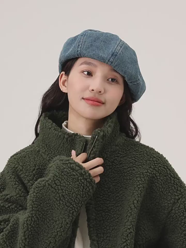 ラムウールスタンドカラージャケット M00021