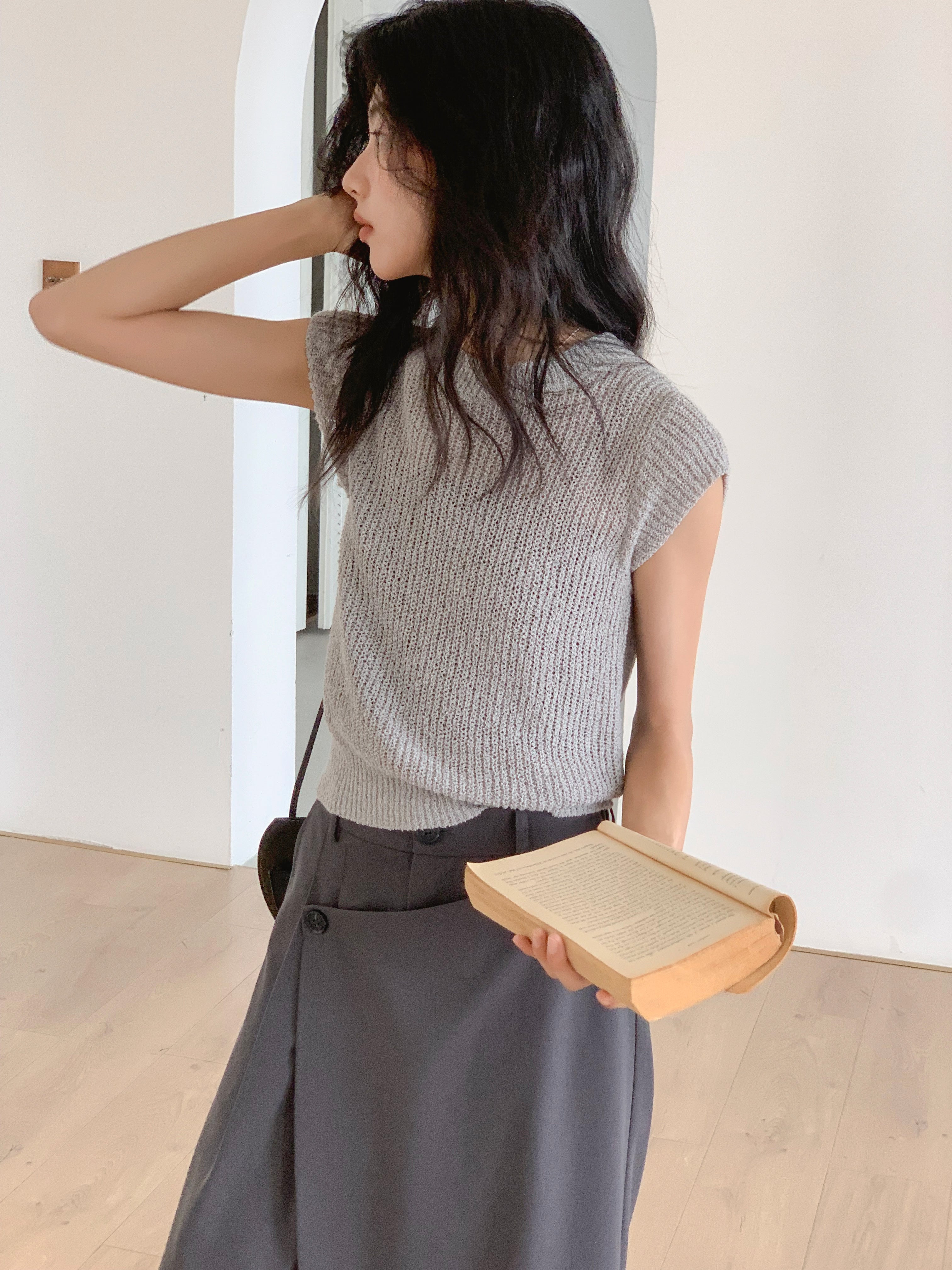 ショートスリーブニット M00045