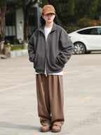 スタンドカラー カーディガン スウェット M00112