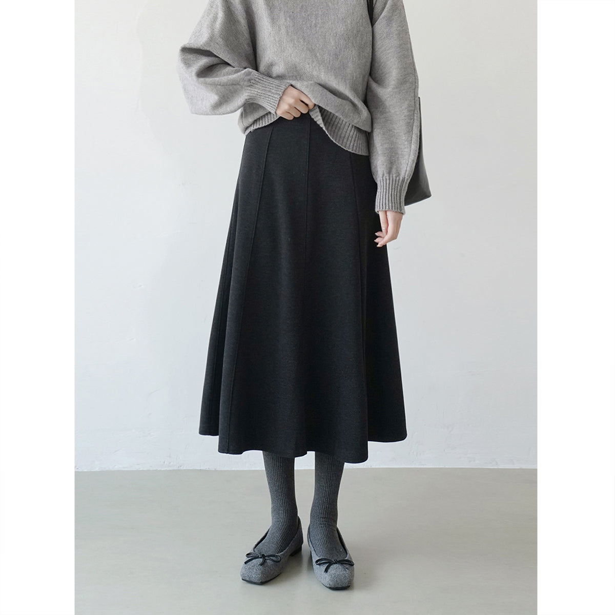 ウールフレアスカート M00054