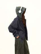 チェック柄 パーカー M00091