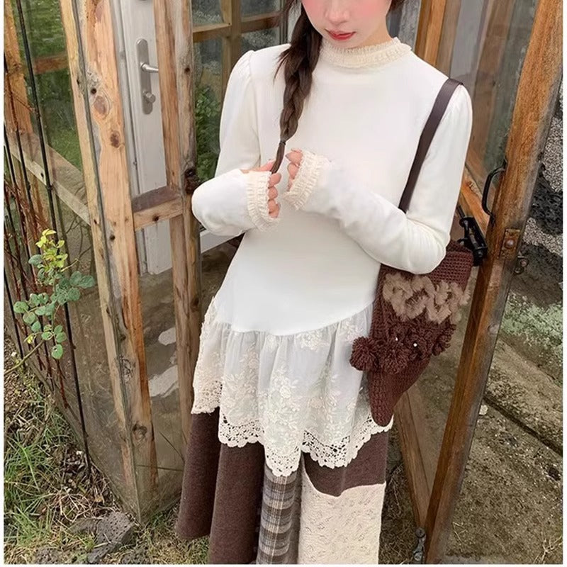 レースコンビ ロングスリーブT M00165