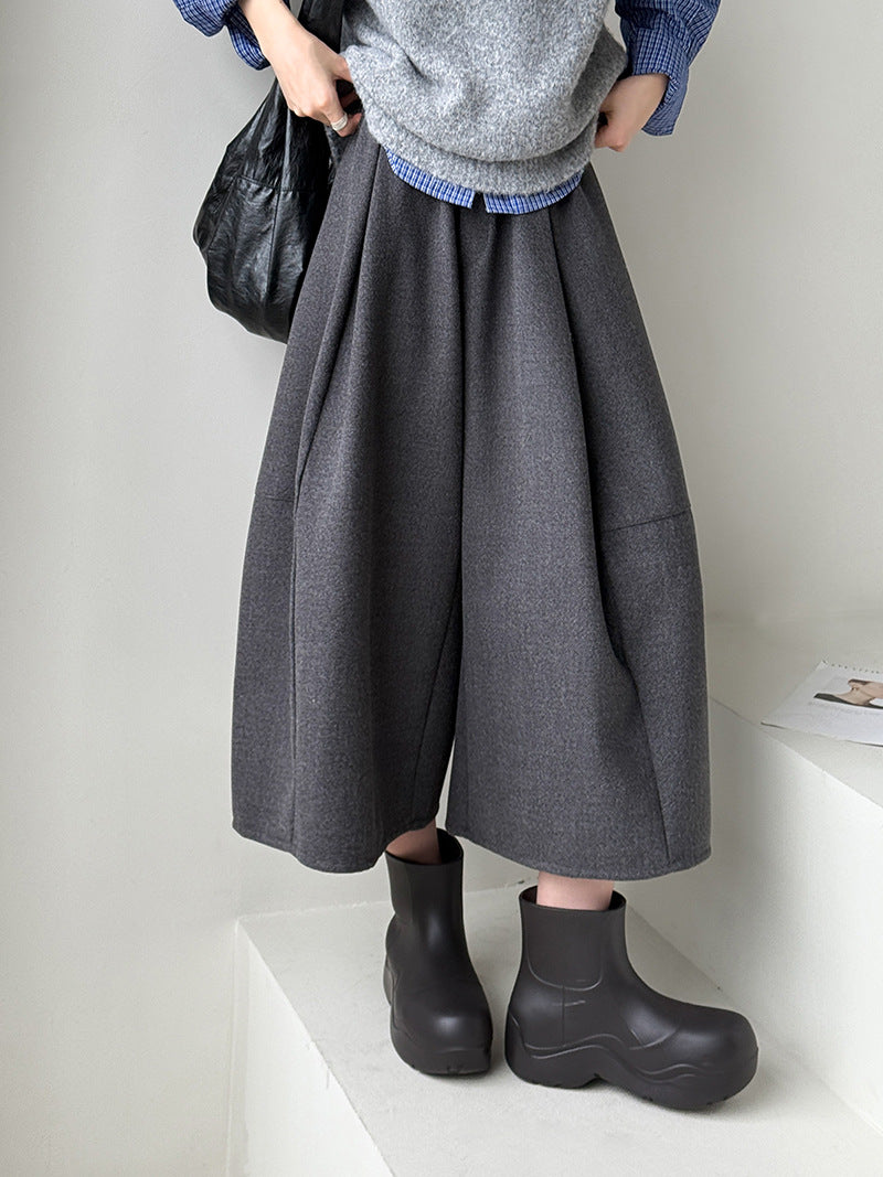 ウールライクワイドキュロット M00119