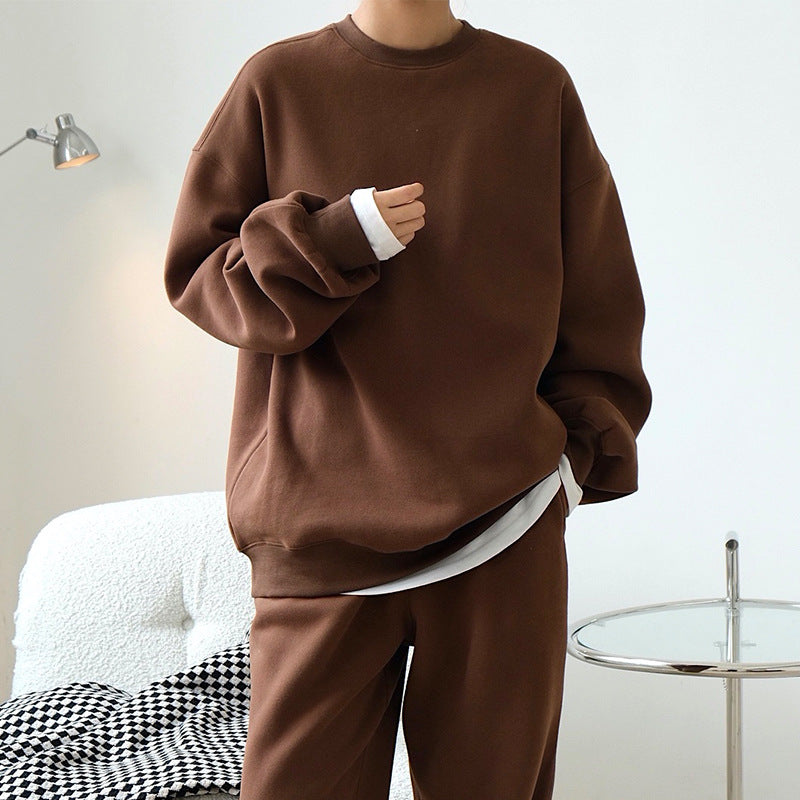 韓国風ルーズフィットスウェット（裏起毛） M00120