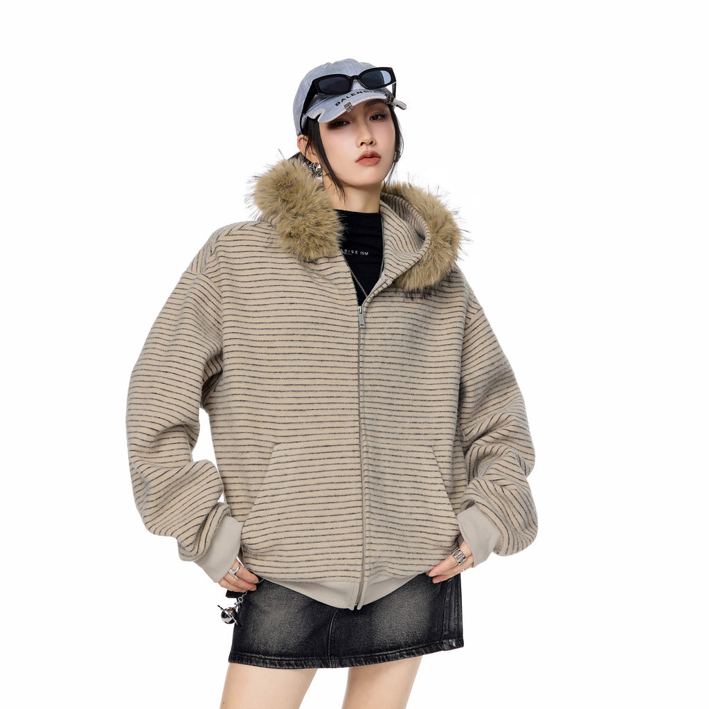 2WAYボアフードアウター（ファー取り外し可） M00115