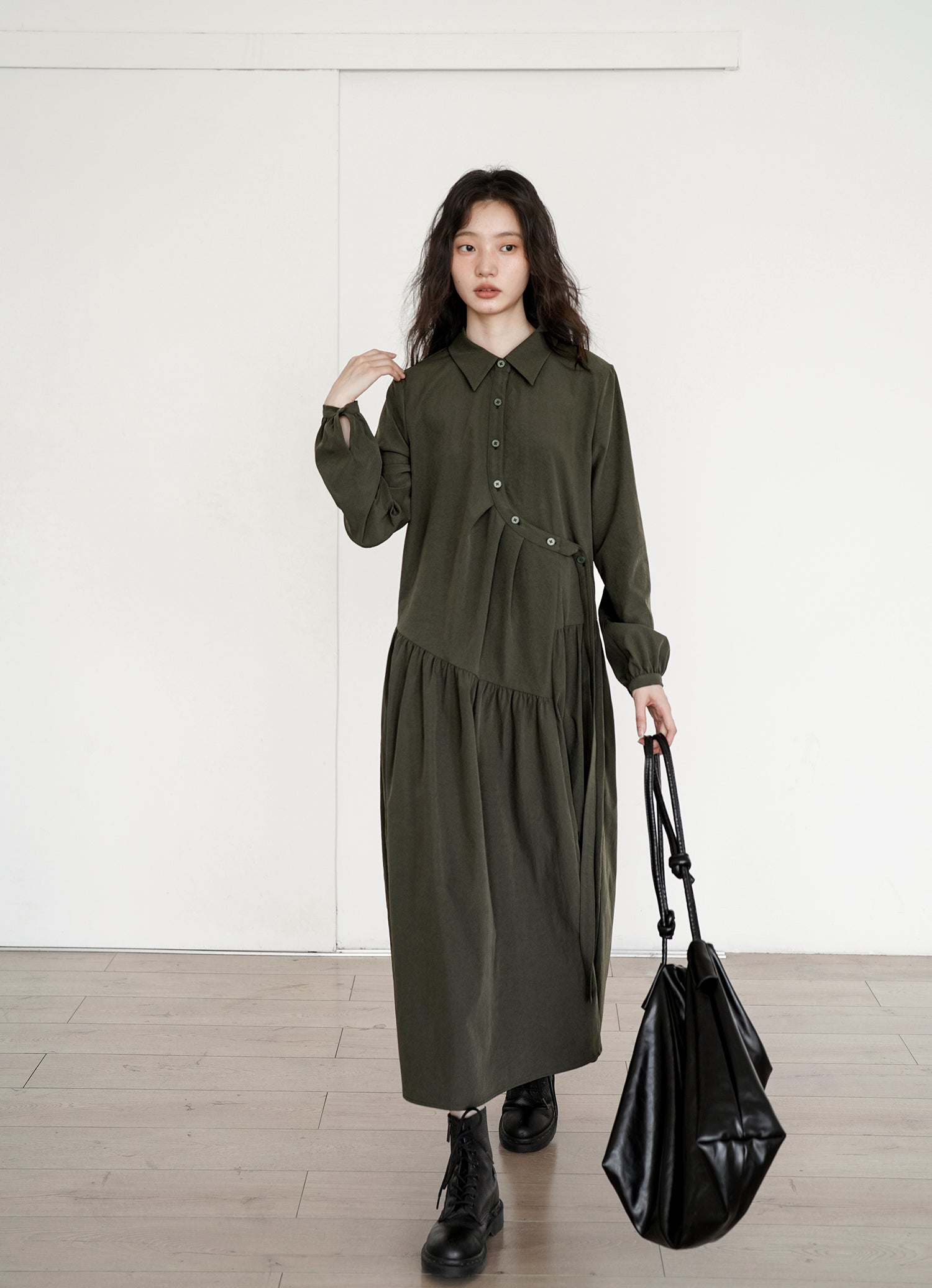 フレンチシャツワンピース M00041