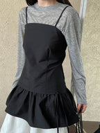 【新作キャンペーン】リボン付きフレアワンピース M00146