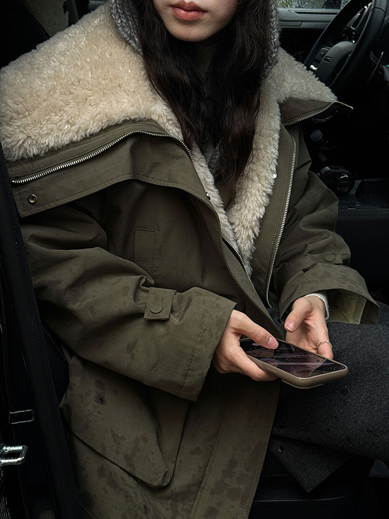 ボア切り替えダウンジャケット（ホワイトダックダウン） M00125