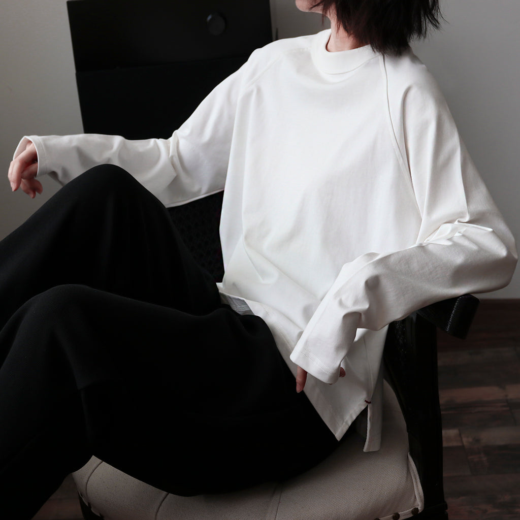 クルーネック ロングスリーブ T シャツ M00108