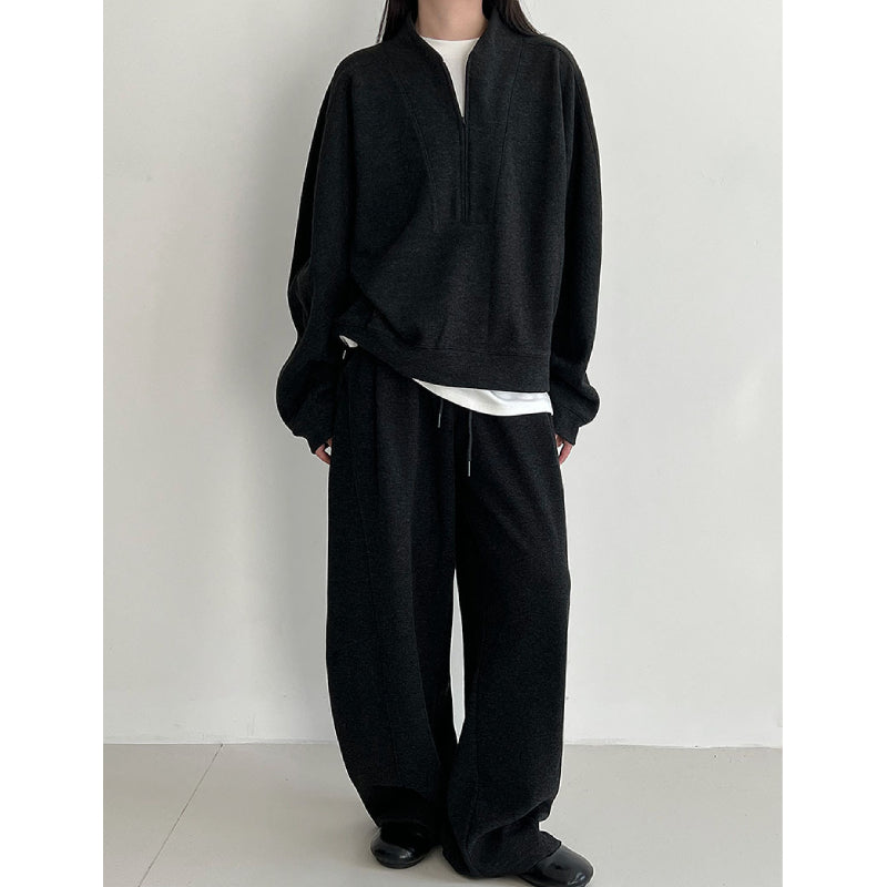 ソフトタッチハーフジップセットアップ M00118