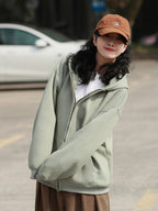 フード付き カーディガン スウェット M00111