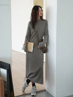 ハイネックニットワンピース M00039