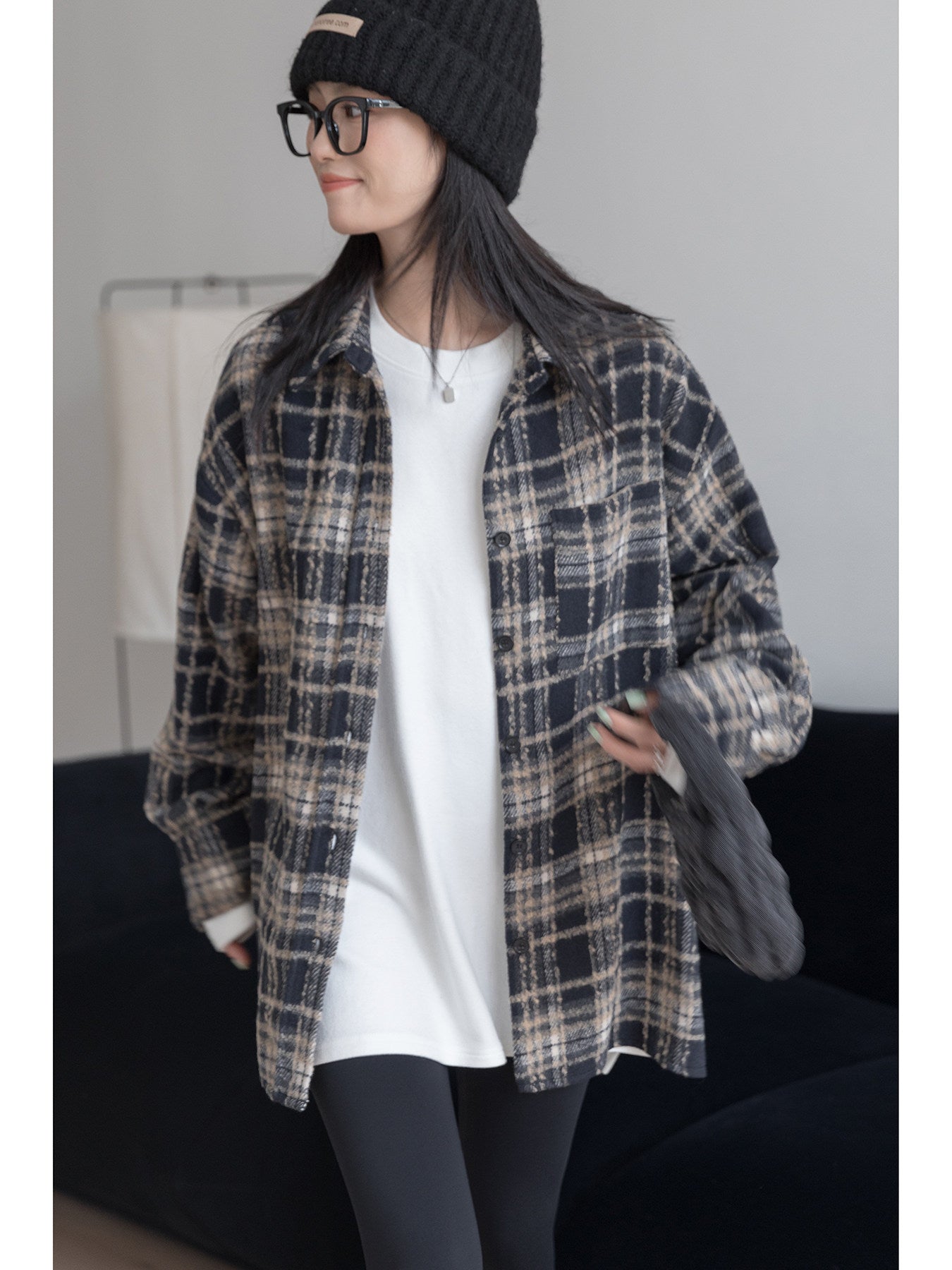 【新作キャンペーン】チェック柄オーバーシャツ M00145