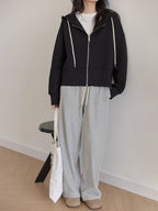 【新作キャンペーン】ドロップショルダー フード付きスウェット M00144