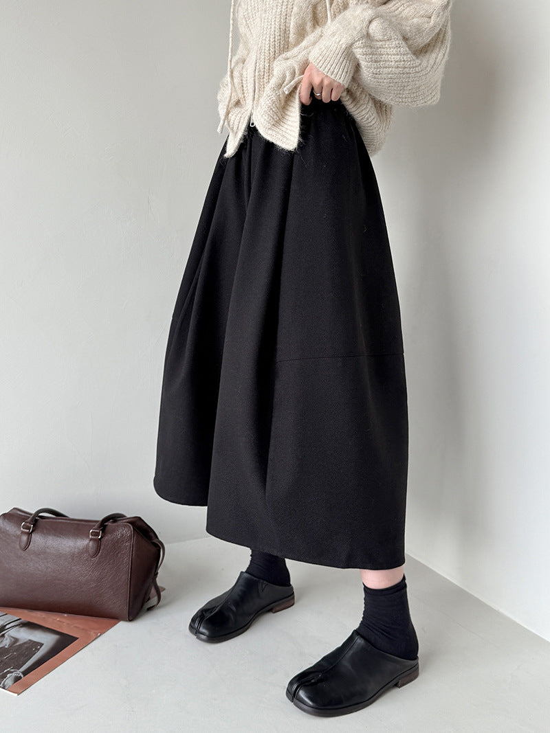 ウールライクワイドキュロット M00119
