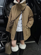 ボア切り替えダウンジャケット（ホワイトダックダウン） M00125