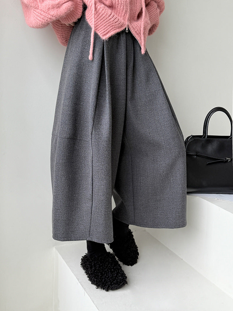 ウールライクワイドキュロット M00119