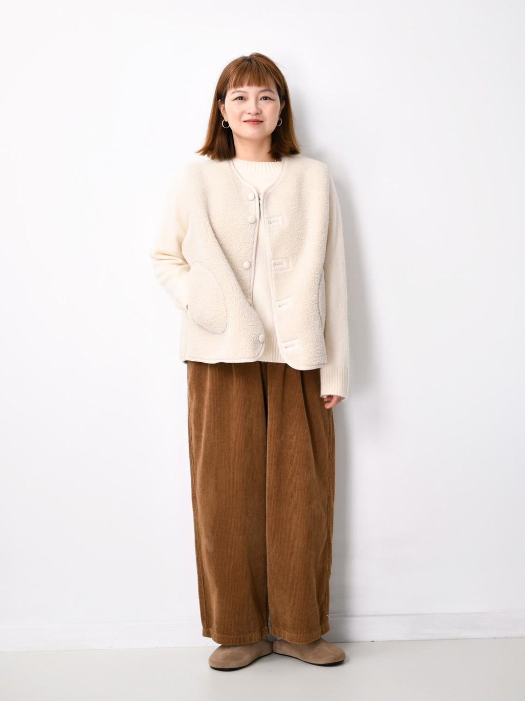 【秋新作】秋冬ボアベスト　M0008