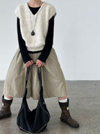 プレミアムタッチVネックニットベスト M00124