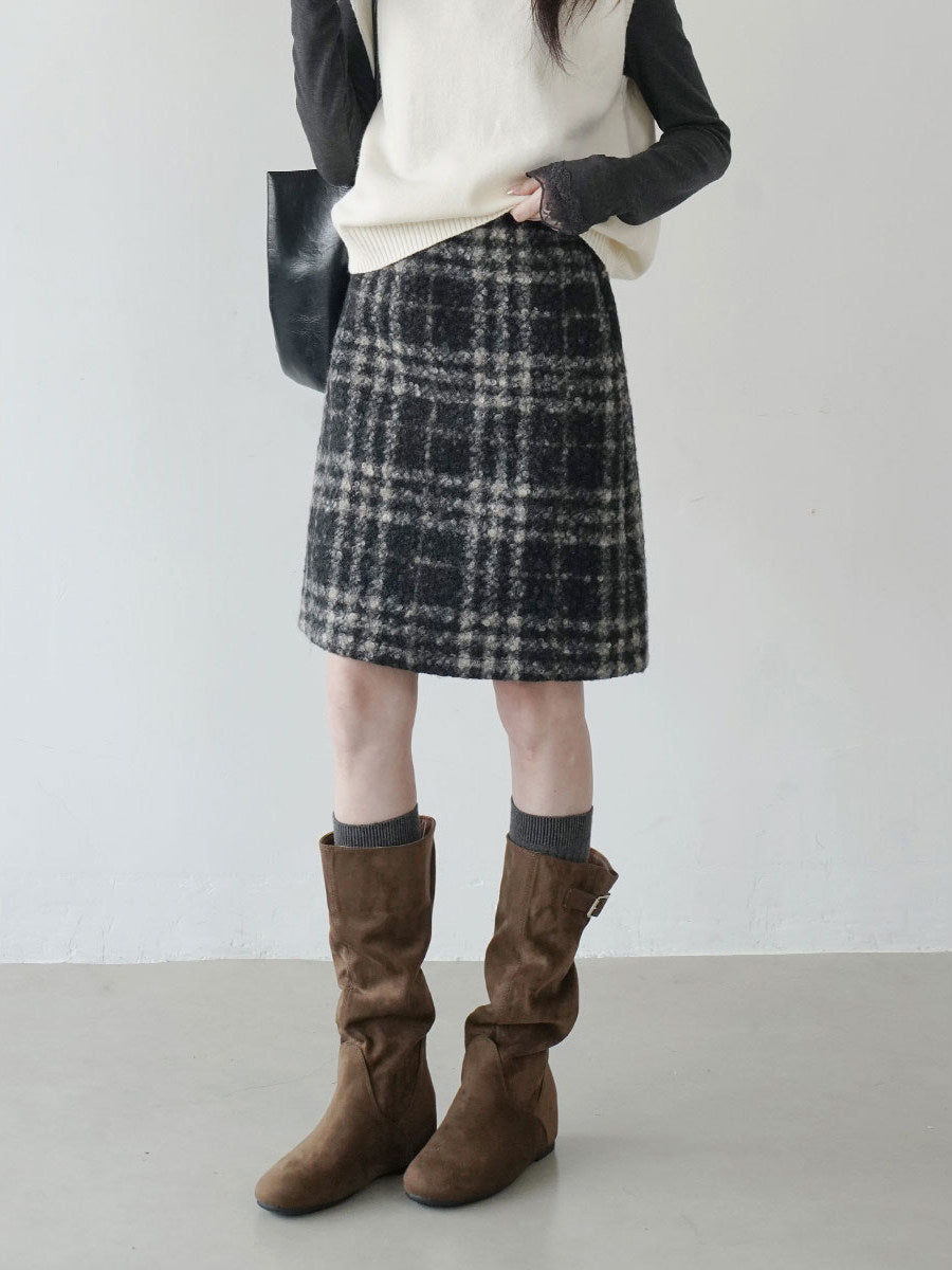 【新作キャンペーン】チェック柄フレアスカート M00148