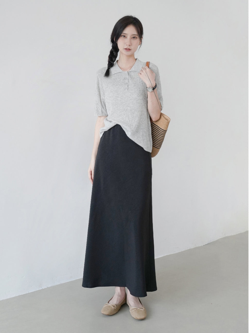 Aラインスカート M00055