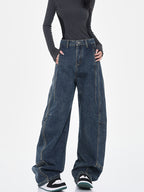 ワイドレッグ デニムパンツ M00068