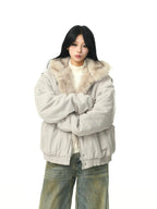 フード付き ファーカラー コート M00110